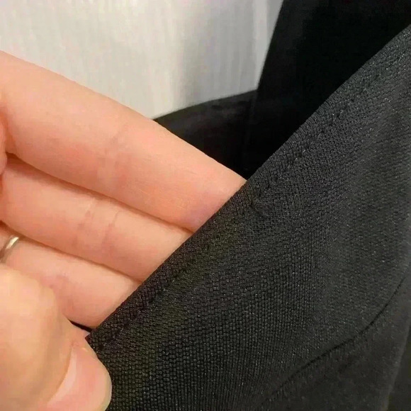 Tadashi Shoji Silk Womens Dress 14 Black Evening Knee Length - Picture 9 of 9